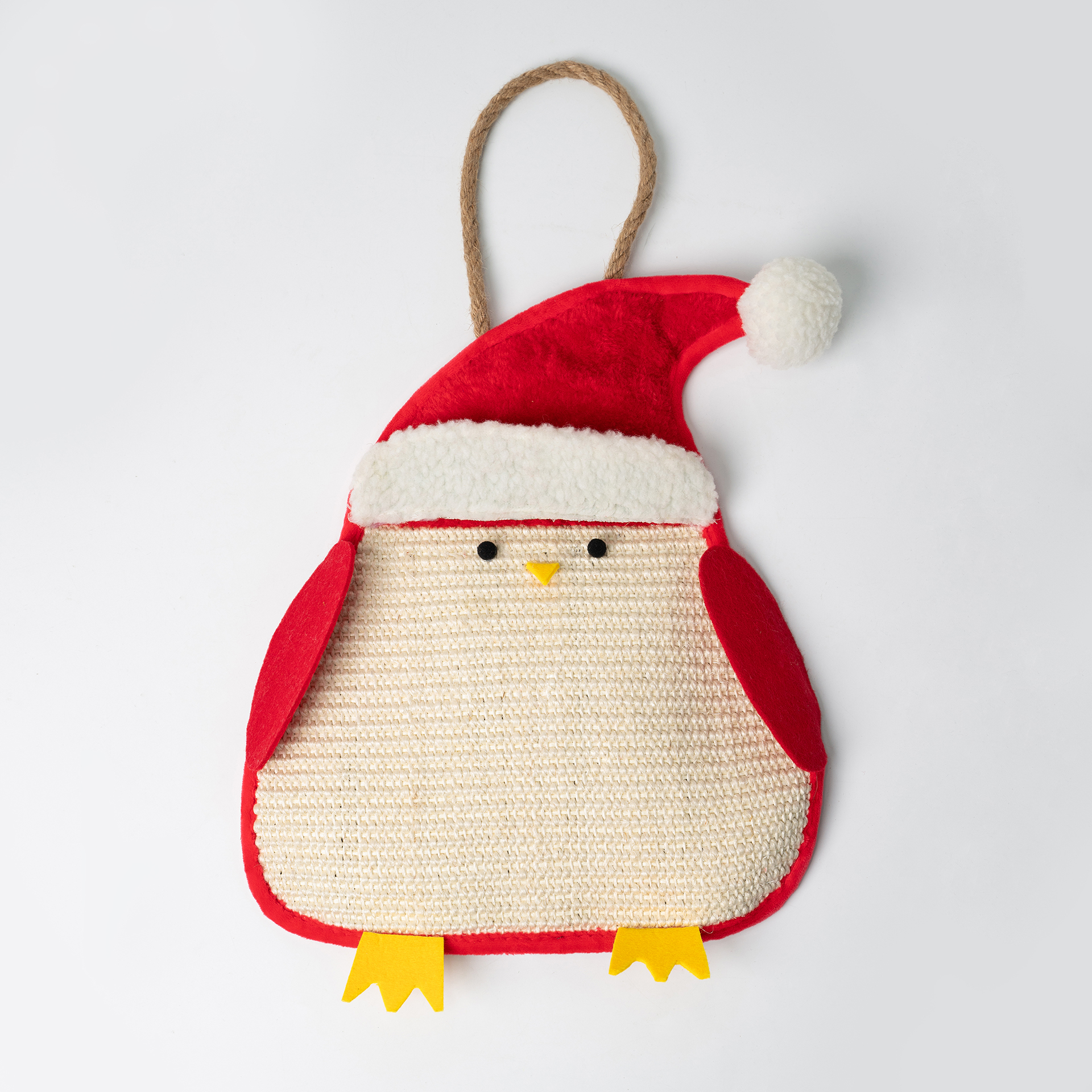 Christmas Penguin Cat Scratching Sisal Mat