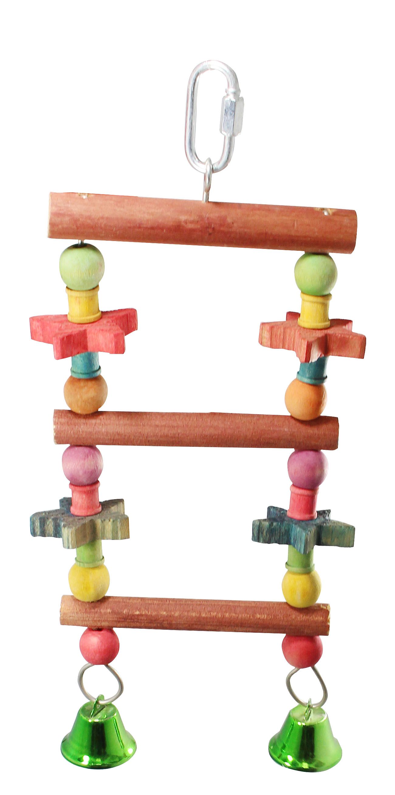 Colorful Wooden Ladder Bird Toy