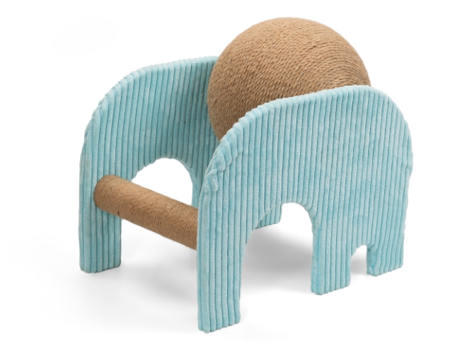 Blue Elephant Shape Cat Scratcher Blue Elephant Shape Cat Scratcher
